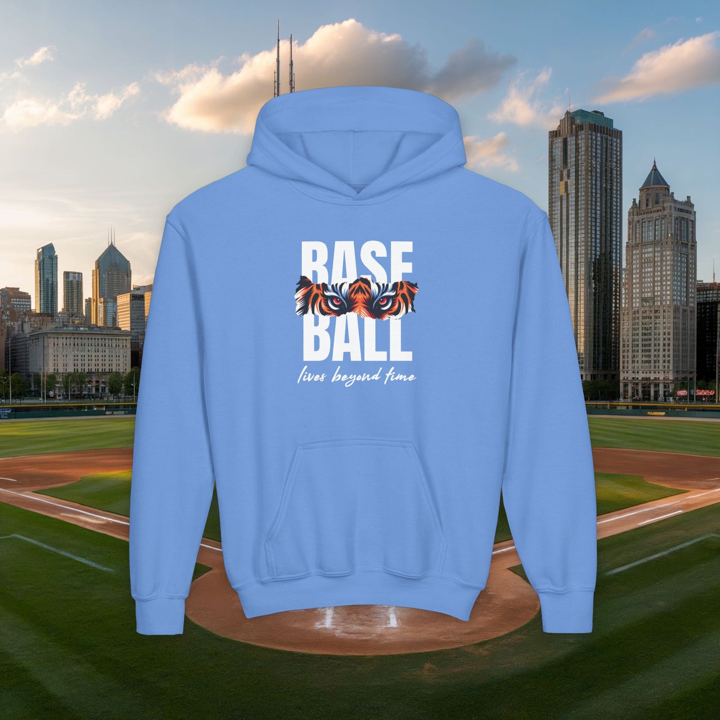 Baseball Beyond Time Youth Hoodie