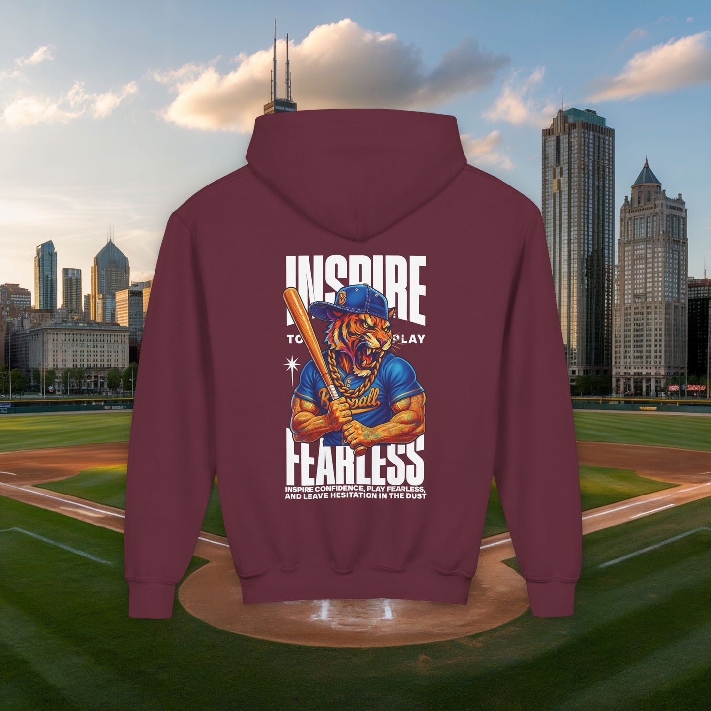 Baseball Beyond Time Youth Hoodie