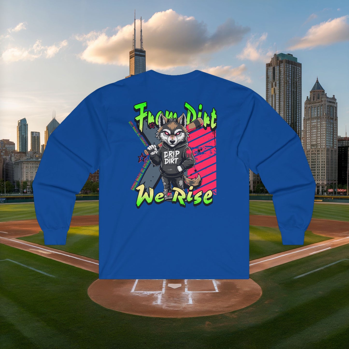 Unisex Long Sleeve Tee - From Dirt We Rise Design