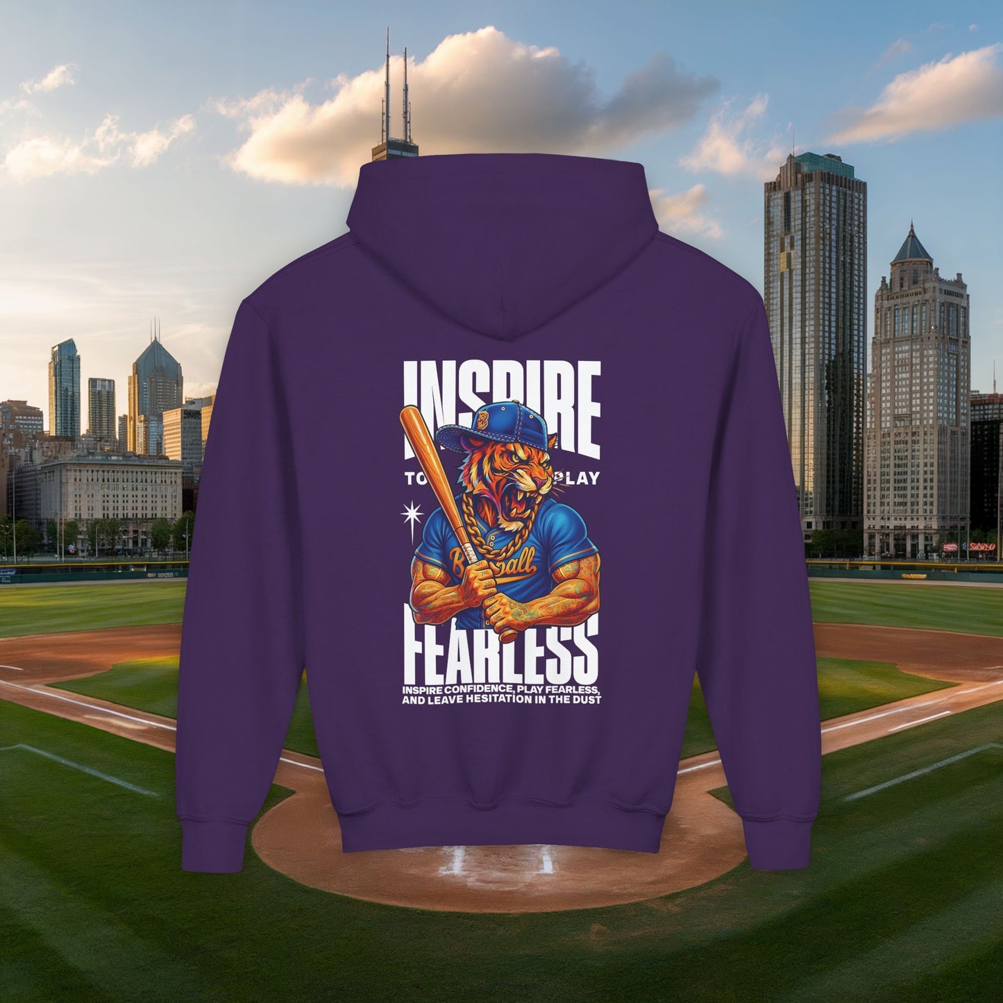 Baseball Beyond Time Youth Hoodie